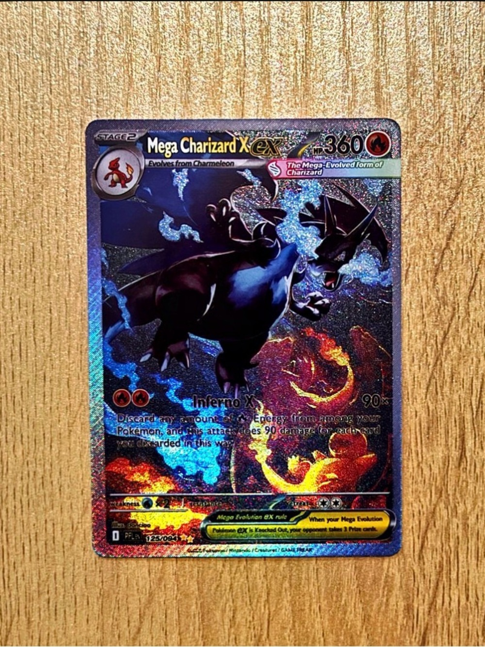 Mega Charizard X EX phantasmal flames customized
